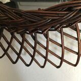 Sun mirror in rattan 44x44cm