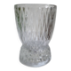 Vase en verre moulé plis origami