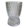 Vase en verre moulé plis origami