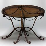 Table basse en fer forgé