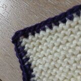 Wool patchwork blanket