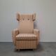 Fauteuil à oreilles de style mid-century moderne