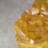 Vintage Italian Orange & Yellow Sculpture Lamps, 70s, set of 2