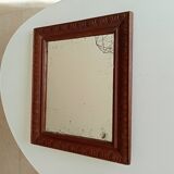 Old carved wooden mirror 38*32cm