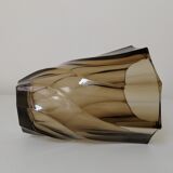 Smoked glass vase