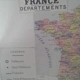 Map France departments
