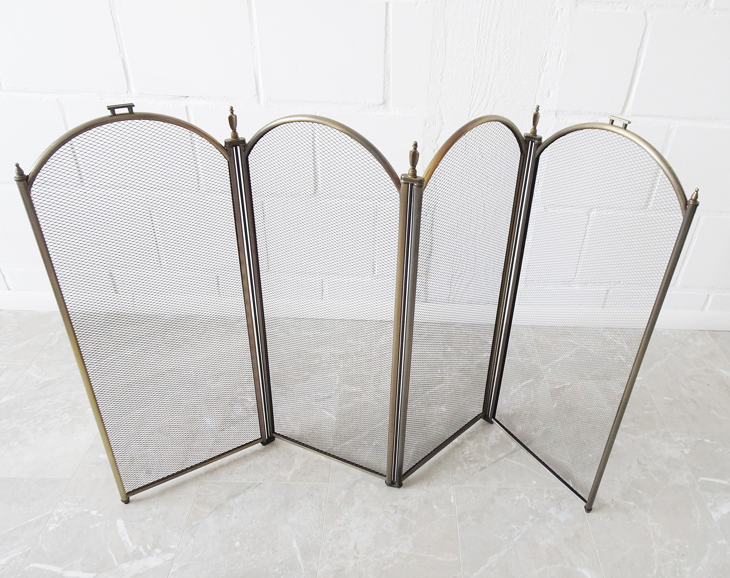 écran de cheminée vintage pliable