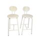 IKEA – metal – ABS plastic – 2 x bar stool – signed – Italy – 1980s