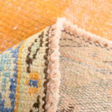 6x9 orange madallion oushak rug, 288x194cm