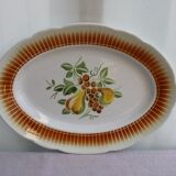 Oval ceramic plate