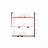Tomado pocket shelf with bookends
