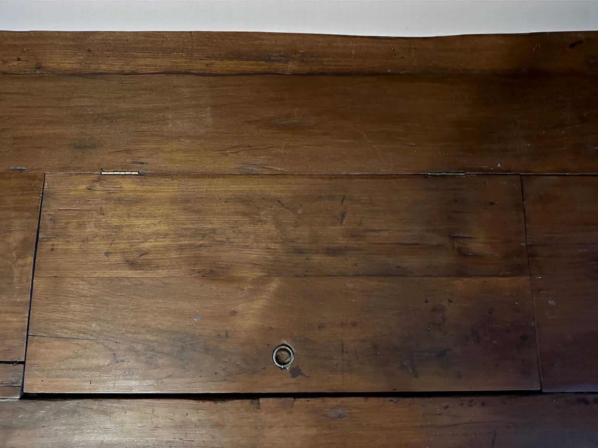 Large Hand-Carved Teak Storage Chest, 1800s