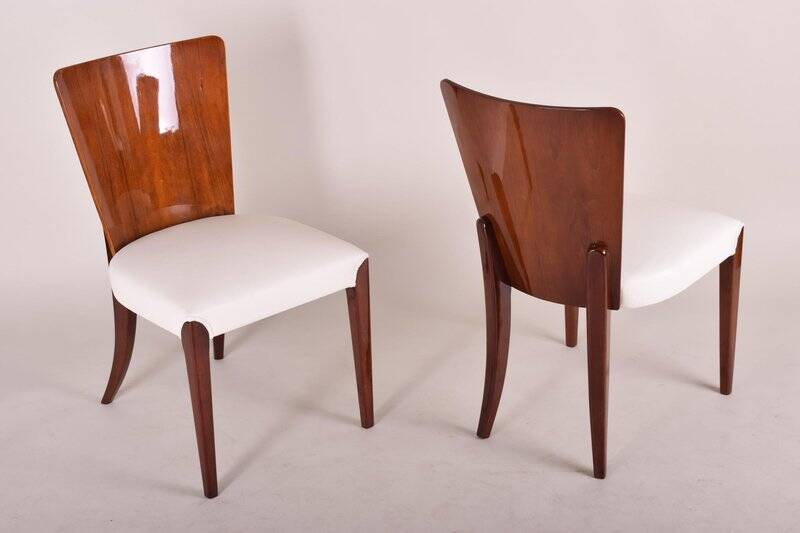 Art Deco Chairs attributed to J. Halabala for Up Závody, Czech, 1940s, Set of 6