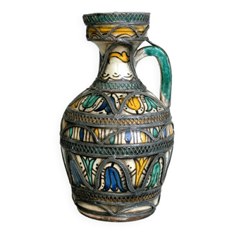Berrada decorative pitcher made of pewter.