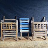 Folding chair - picnic set - two small folding chairs and a small table.