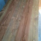 Large family bistro table with wooden top 190cm