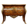 Commode sauteuse galbée style Louis XV estampillée en marqueterie