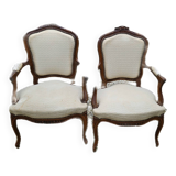 Paire de fauteuils Cabriolet