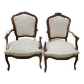 Pair of Cabriolet armchairs