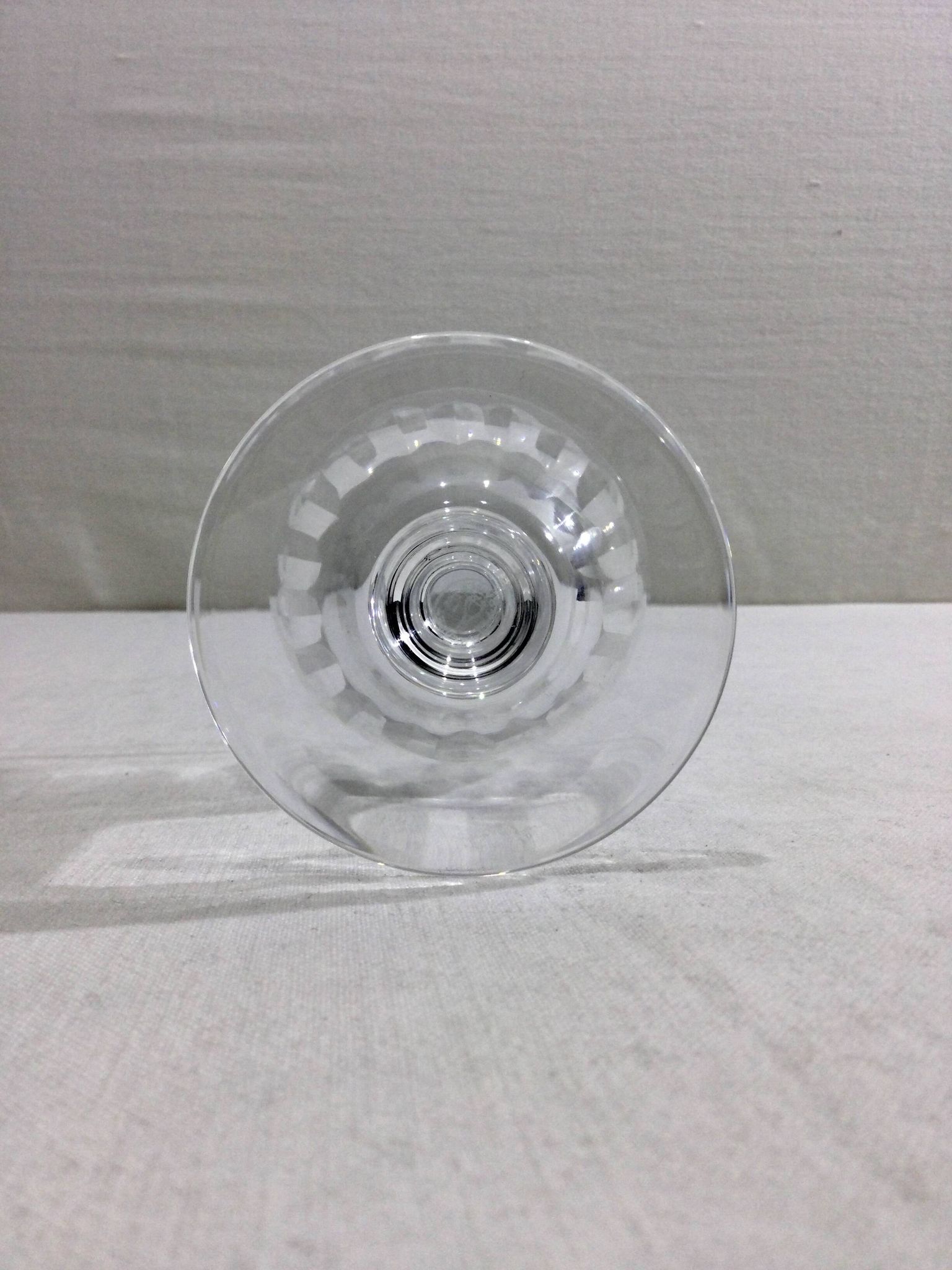 Baccarat – 12 white wine glasses in Baccarat Crystal Casino Model