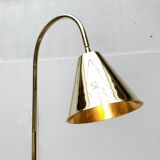 Mid-century brass floor lamp by Jacques Adnet for Valenti, Spain, 1960s.