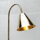 Mid-century brass floor lamp by Jacques Adnet for Valenti, Spain, 1960s.
