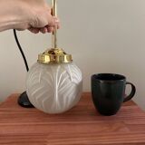 Art Deco globe pendant light