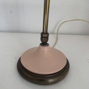 Lampe style cocotte rose et dorée, 1950