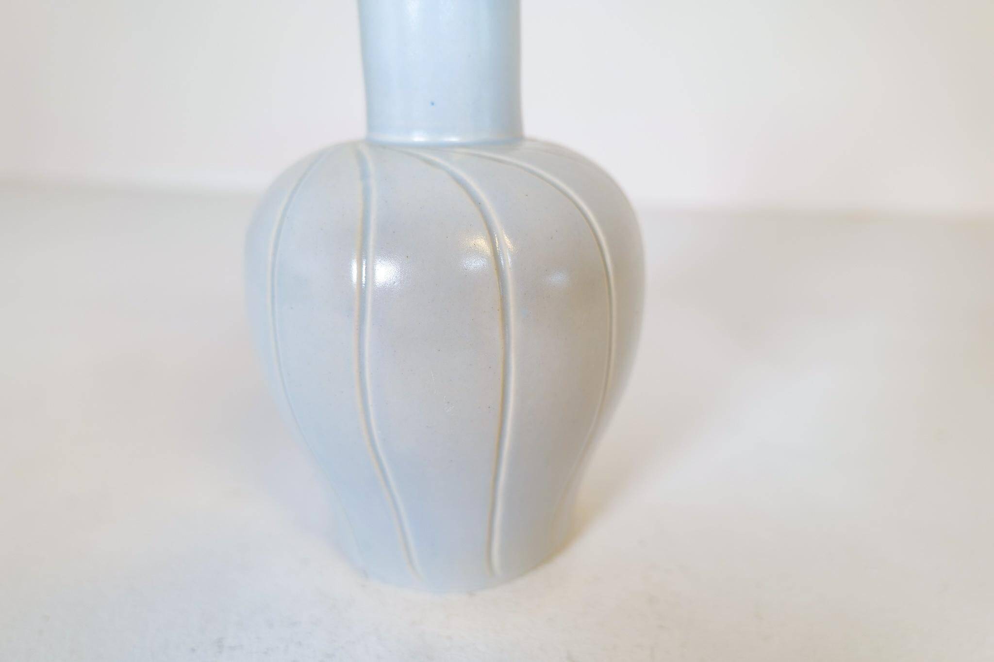 Art Deco ceramic vase Bo Fajans Ewald Dahlskog, Sweden, 1937