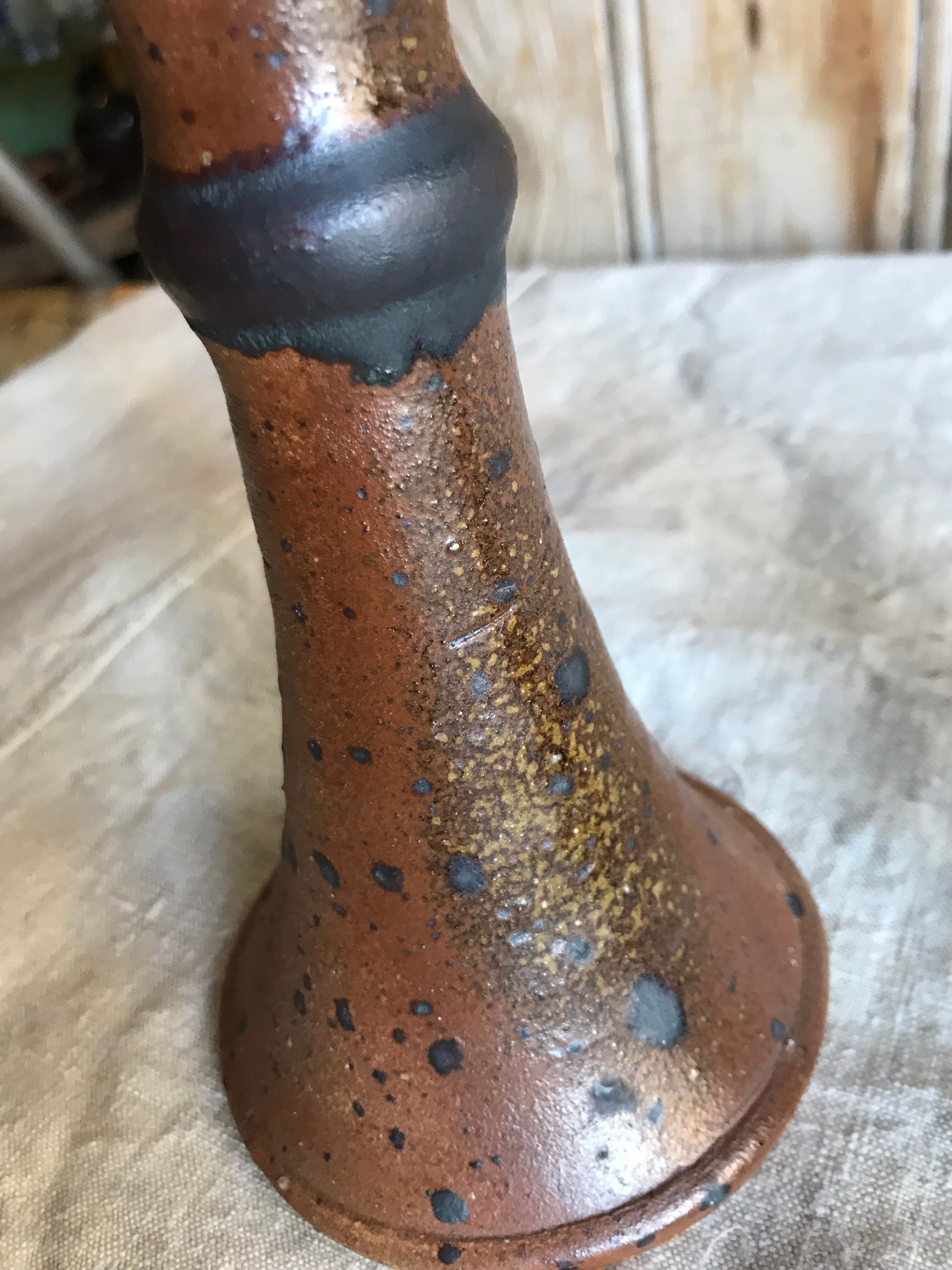 Stoneware candle holders