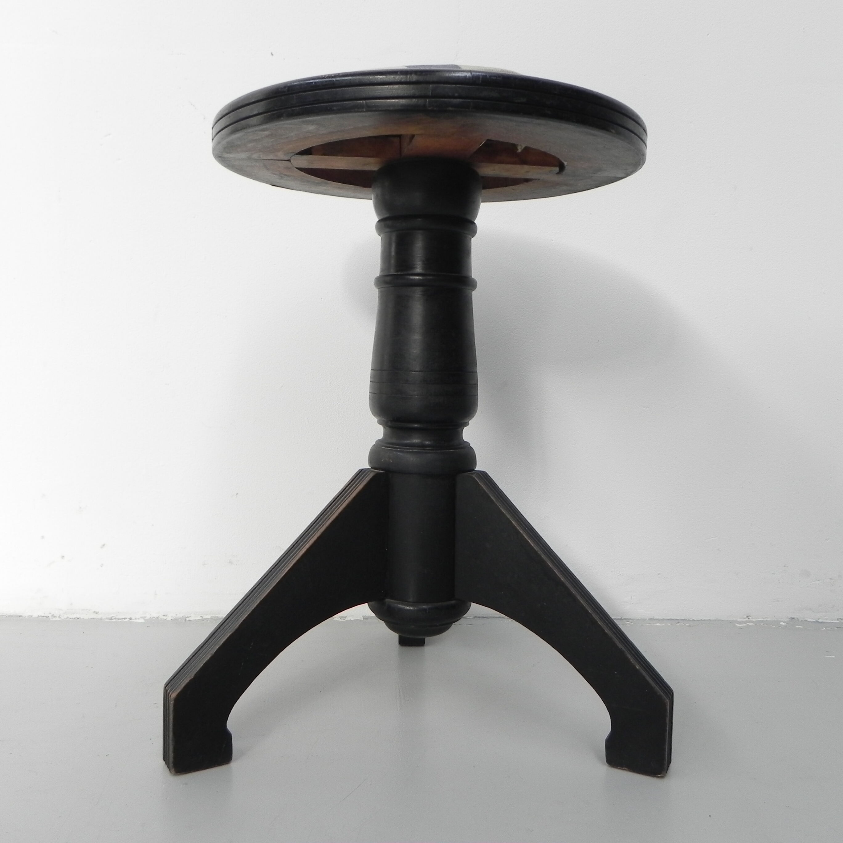Art Deco piano stool on tripod
