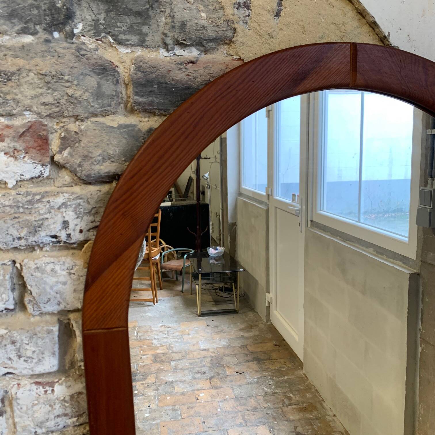 Vintage Ikea mirror from 1978 in solid pine