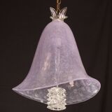 Elegant Barovier e Toso Lantern in Bubble Glass with a Rostrato glass element