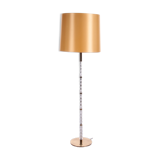 Floor lamp with glass tubes and brass details, 1960s