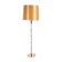 Floor lamp with glass tubes and brass details, 1960s
