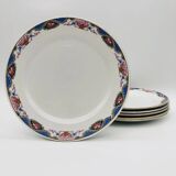 6 Flat Plates "Sarreguemines & Digoin"