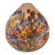 Contemporary Murano Style White With Murrise Multicolor Pendant