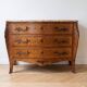 Louis XV style commode in marquetry and marble
