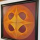 Vintage stretched wire painting from the 70s