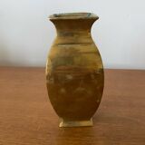 Ancien vase style deknudt en laiton massif vintage #b972
