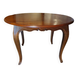 Table Ronde / Ovale en style Louis XV en merisier