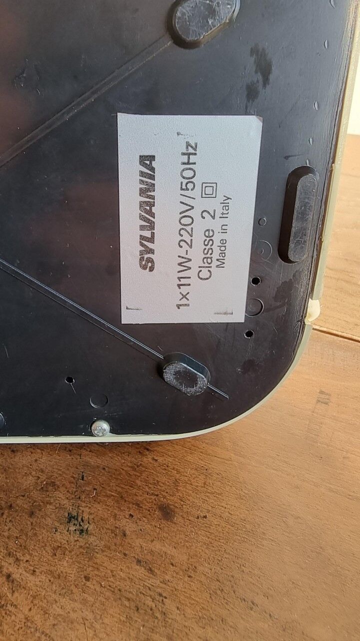 Italian office lamp by Sylvania Space Age Vintage of the 70s