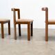 Ensemble de six chaises de salle à manger italiennes