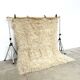 Vintage Flokati rug pure virgin wool 260 × 220 cm 1970s