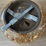 Helena Tynell Vintage Snail Amber Glass Ceiling Light