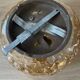 Helena Tynell Vintage Snail Amber Glass Ceiling Light