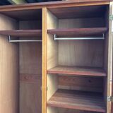 Cabinet beech massive vintage 1960