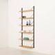 Scandinavian modular oak shelving system, 1960s