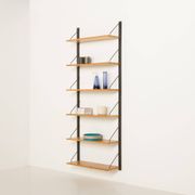 Système d'étagères modulaires scandinaves en chêne, années 1960
