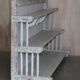 Large cascade shelf in solid oak, Late Victorian style.